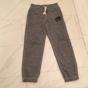 Roots boys grey drawstring sweatpants (size 10)